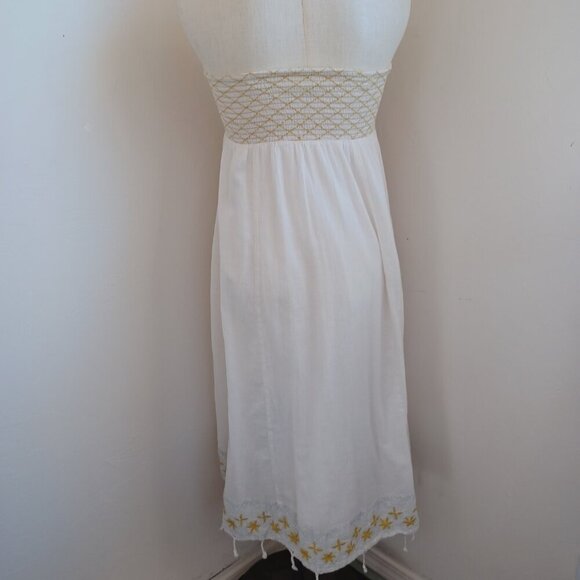 Free People Strapless Embroidered Midi Dress Star of India Womens Small - Picture 4 of 15